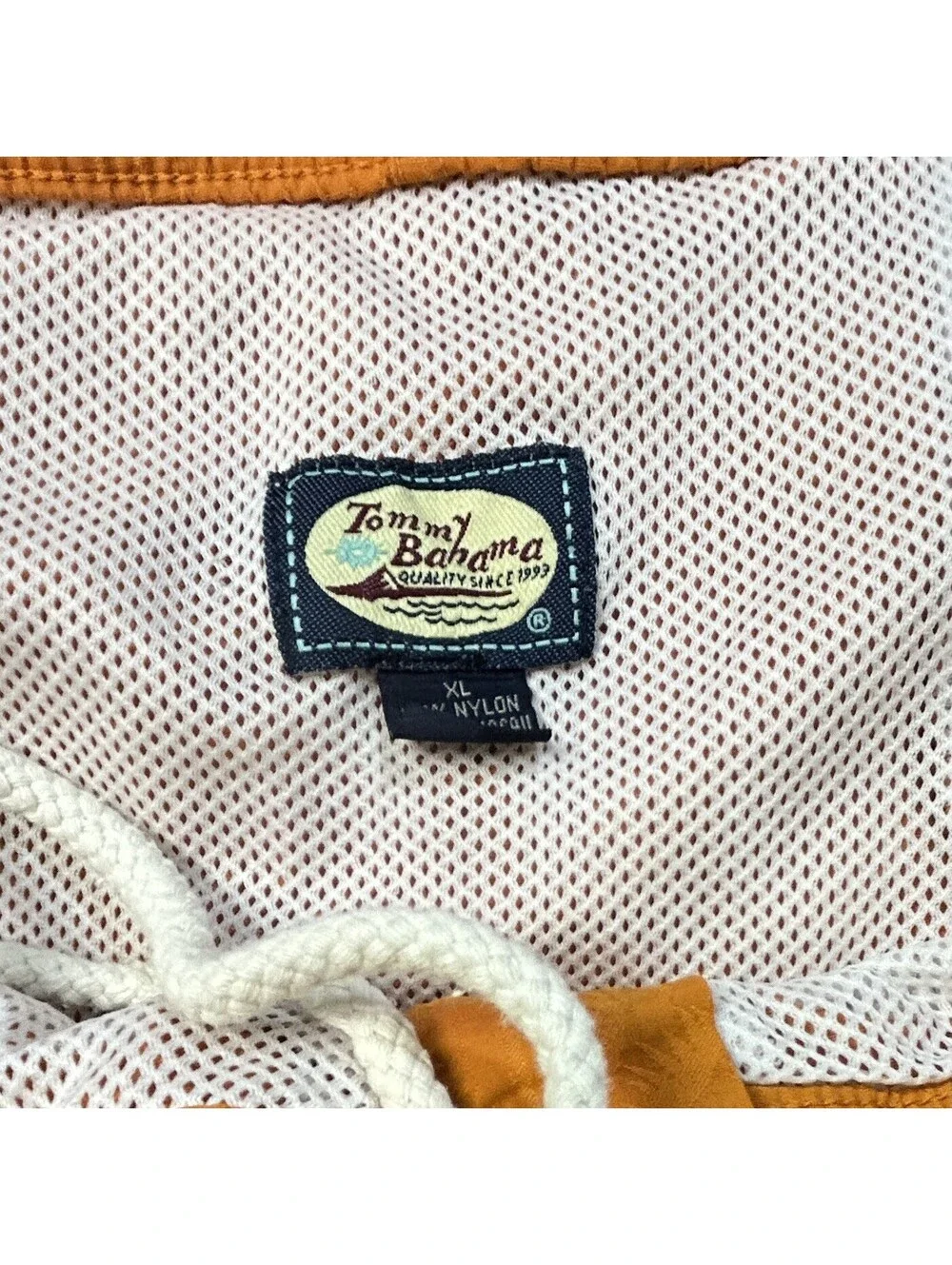 Tommy Bahama Men’s XL Orange Palm Tree Swim Trunks Cargo Board Shorts